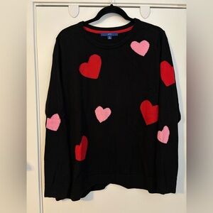 Apt 9 women’s Black Heart Sweater